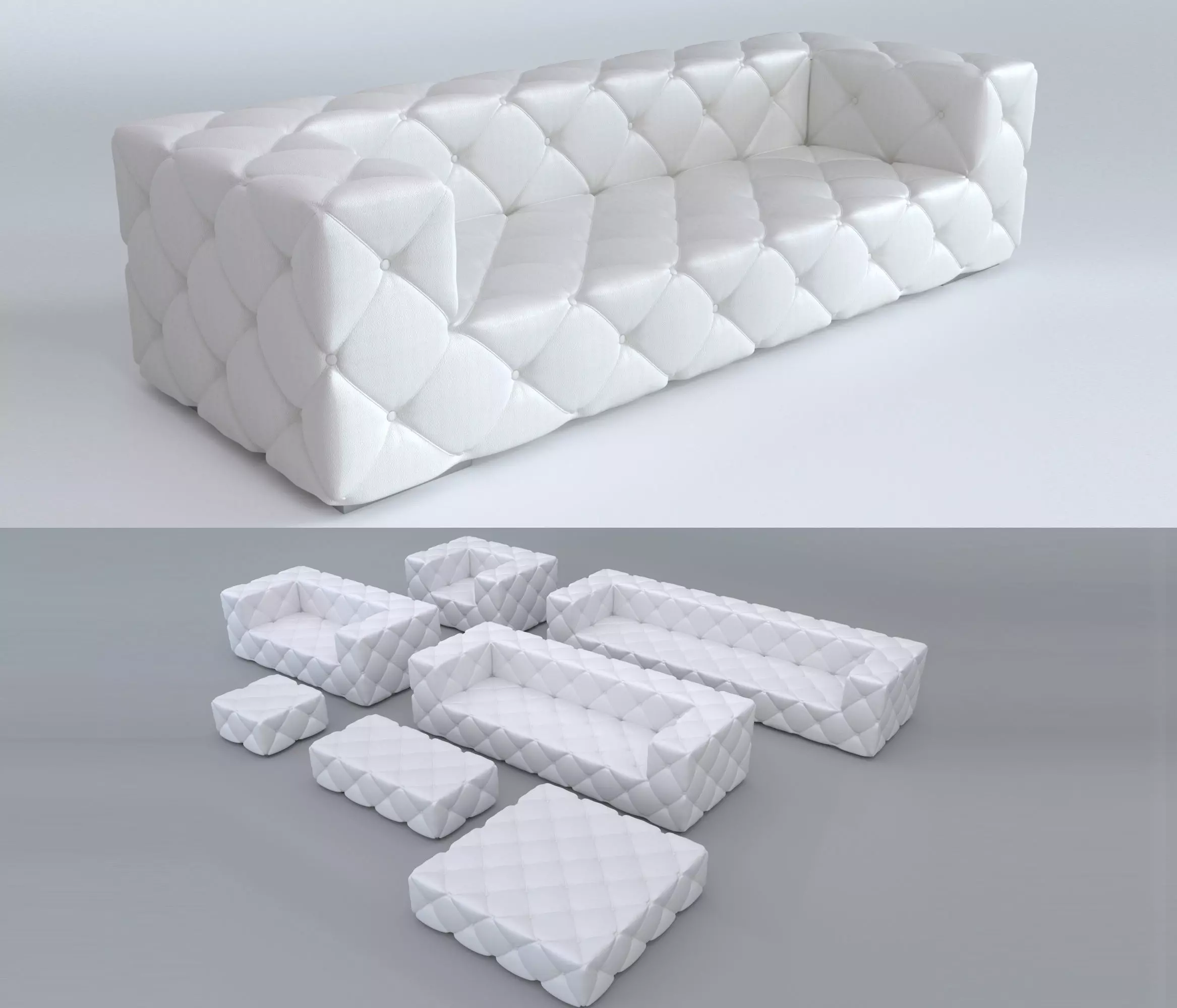Sofa set 1 3D model_0