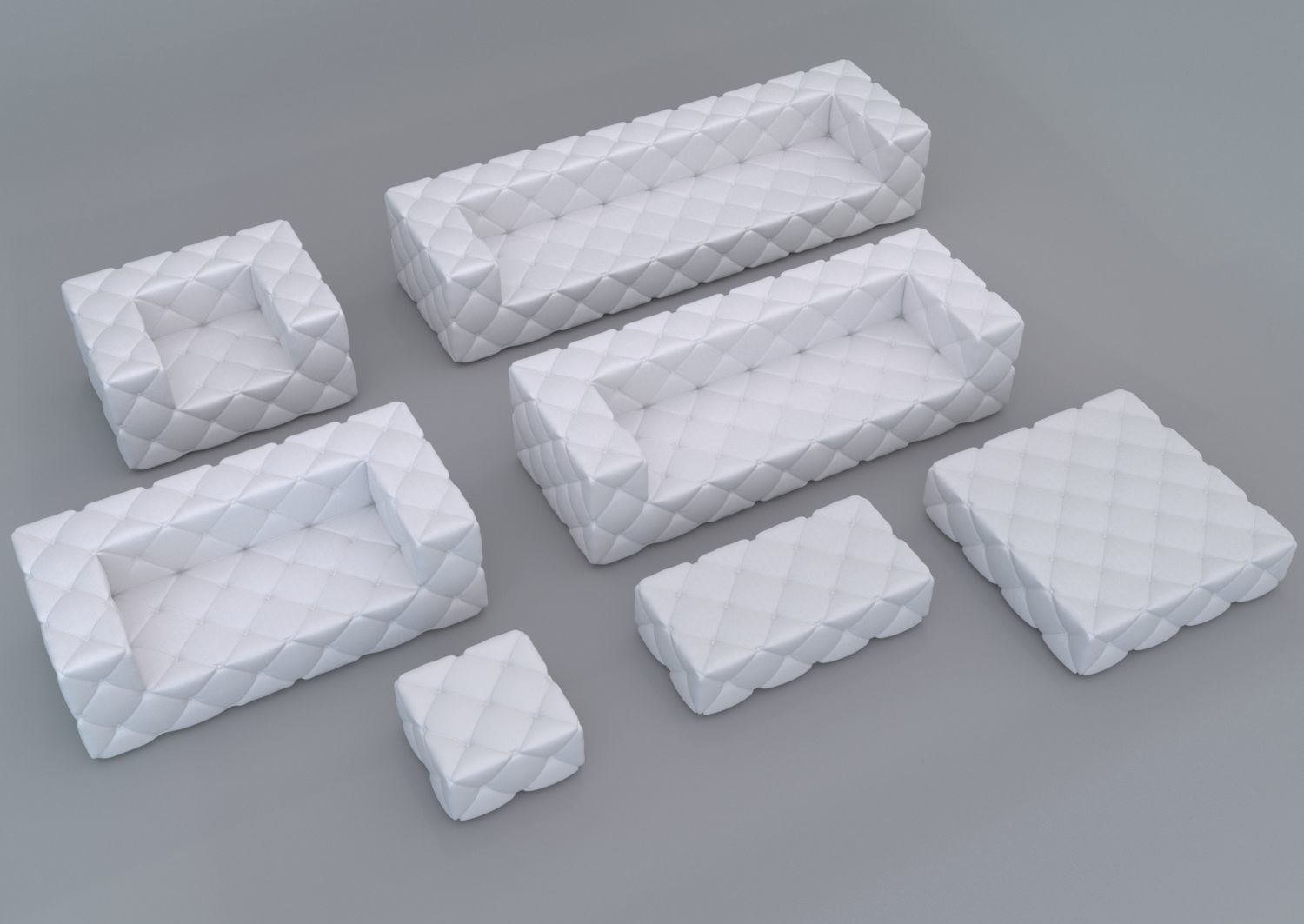 Sofa set 1 3D model_2