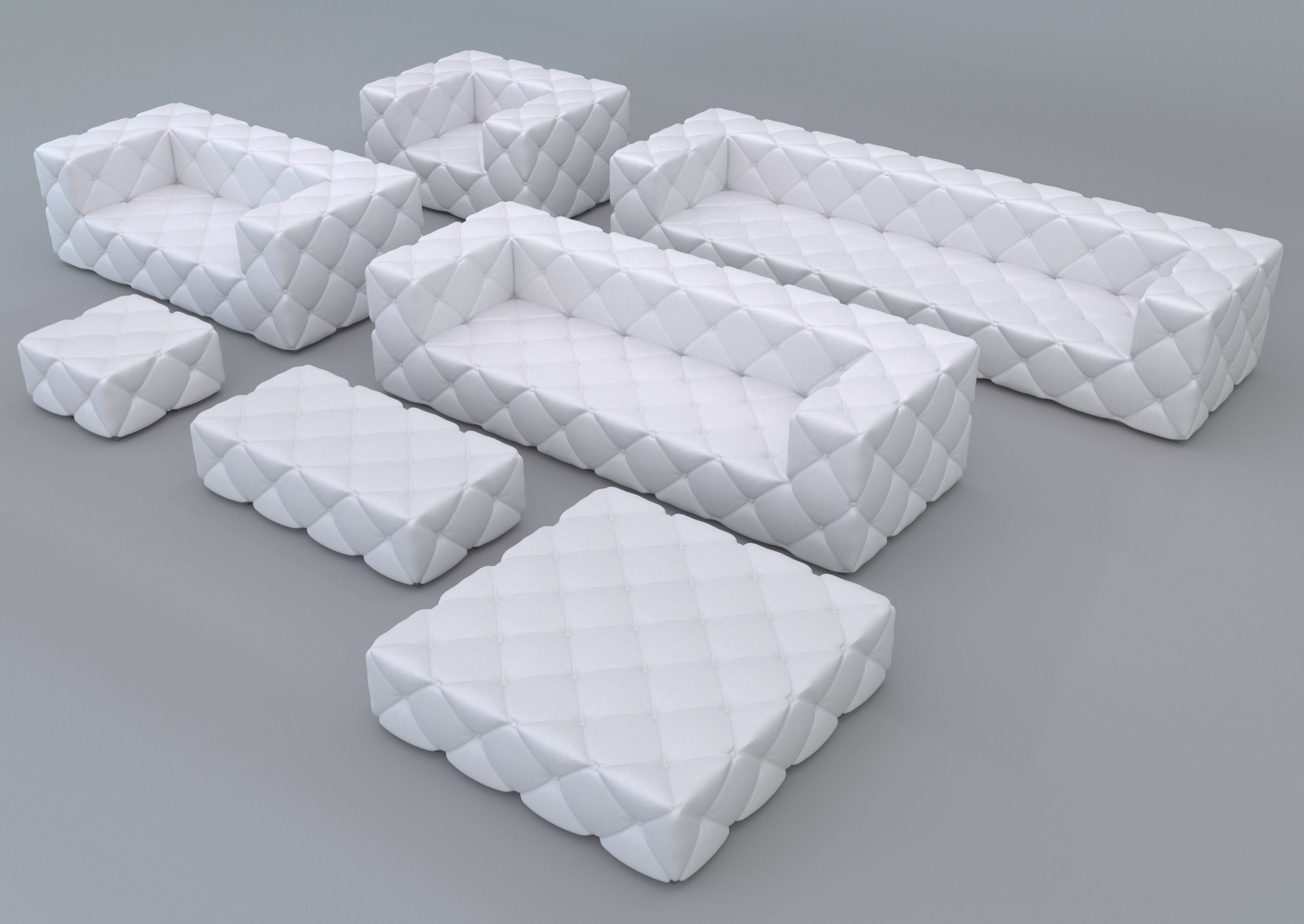 Sofa set 1 3D model_10