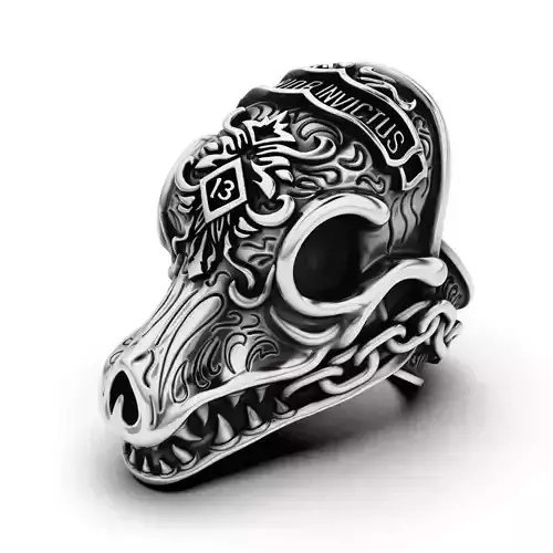 MORIOR INVICTUS Ring Many sizes 3D print model
