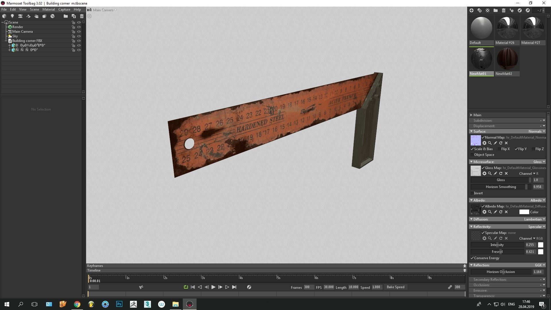 Elbow building  3d model Low-poly 3D model_7