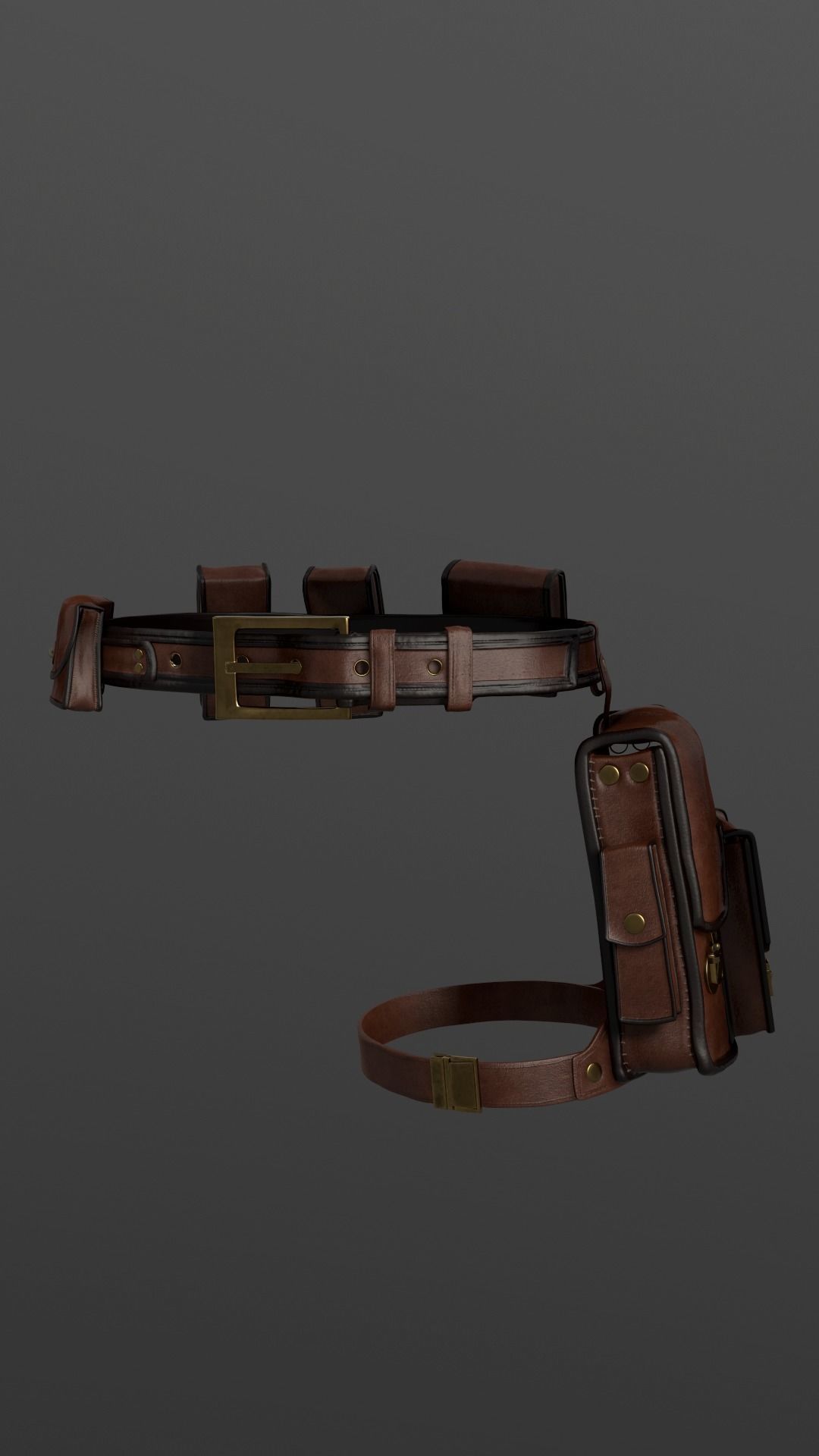 Bags set 3D model_1
