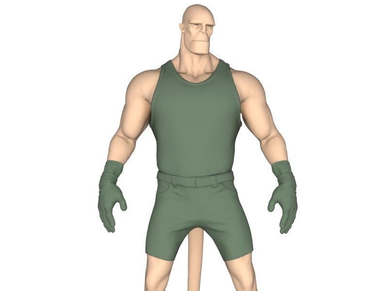 Satan boy Low-poly 3D model_6