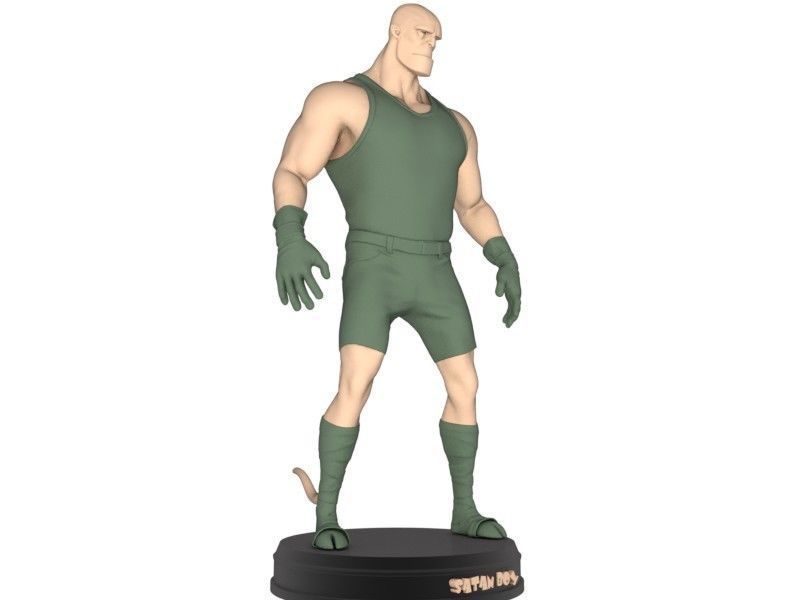 Satan boy Low-poly 3D model_5