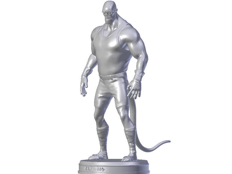 Satan boy Low-poly 3D model_7