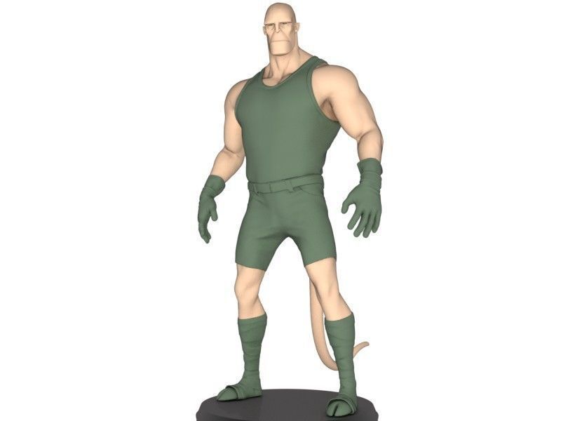 Satan boy Low-poly 3D model_1