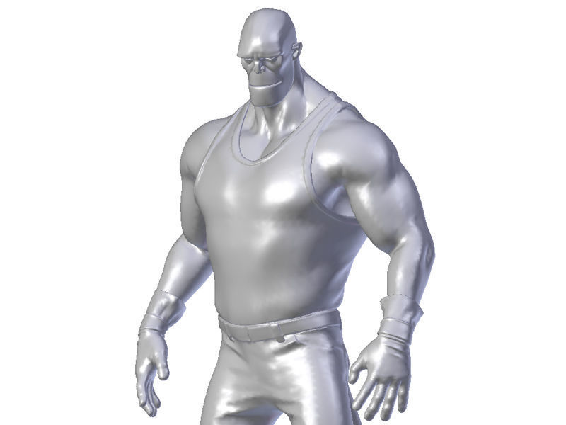 Satan boy Low-poly 3D model_8