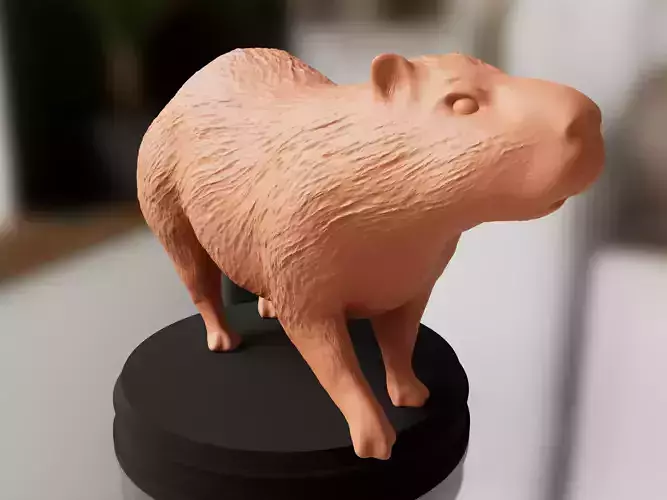Capybara Printable 3D print model Capybara Printable 3D print model