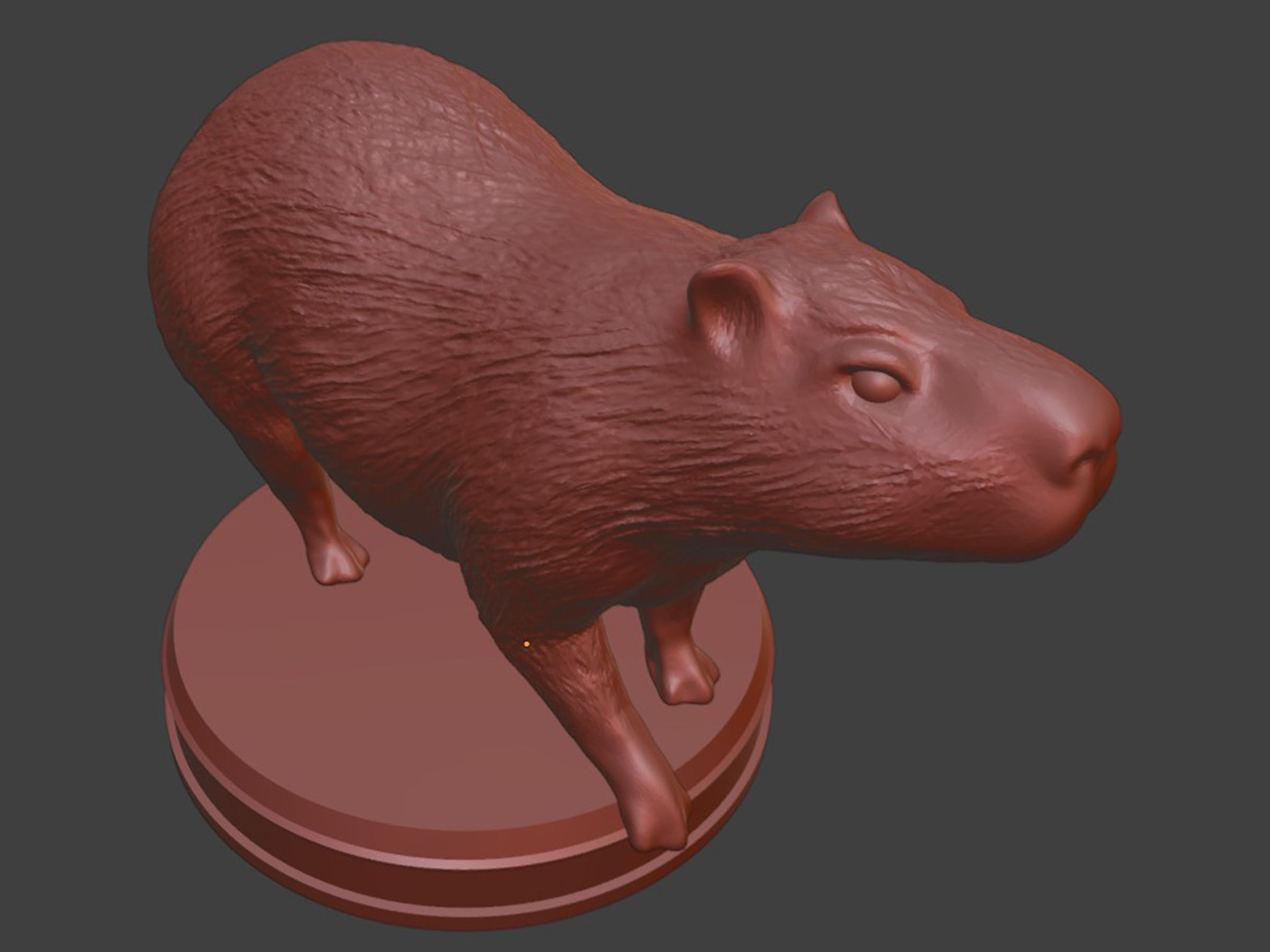 Capybara Printable 3D print model_7