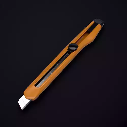 Cutter orange knife - design 3D model