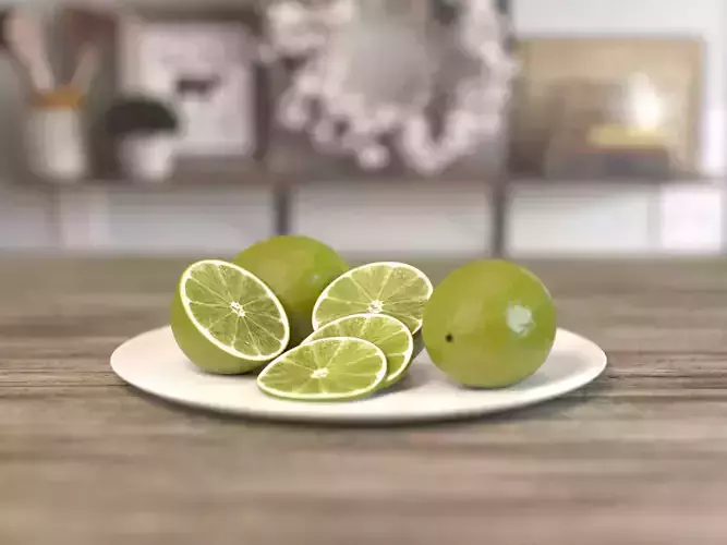 Lime Fruit 3D model