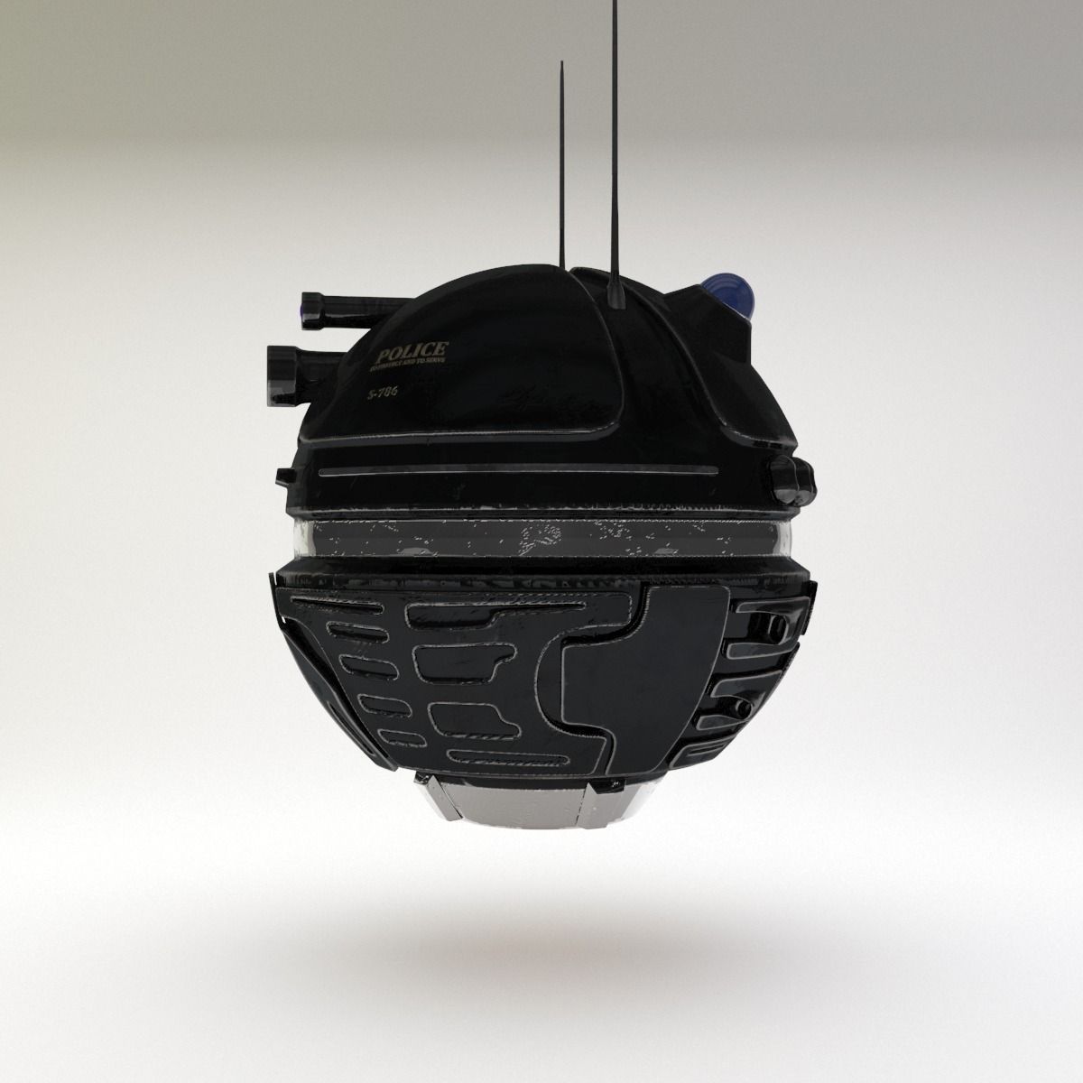 Police Probe 3D model_3