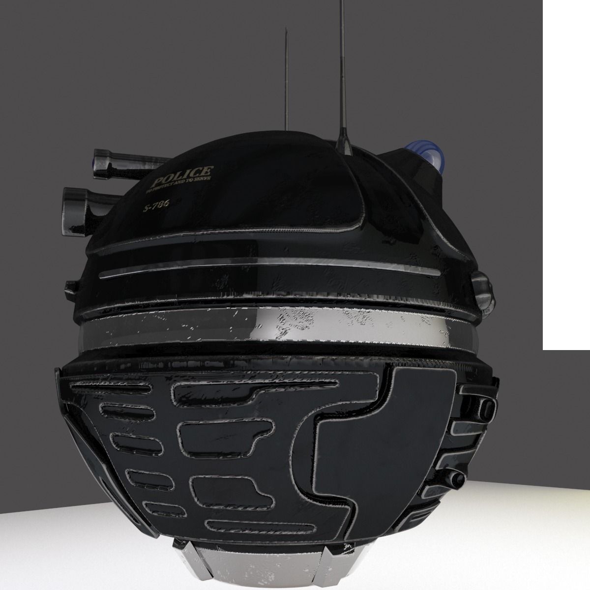 Police Probe 3D model_6