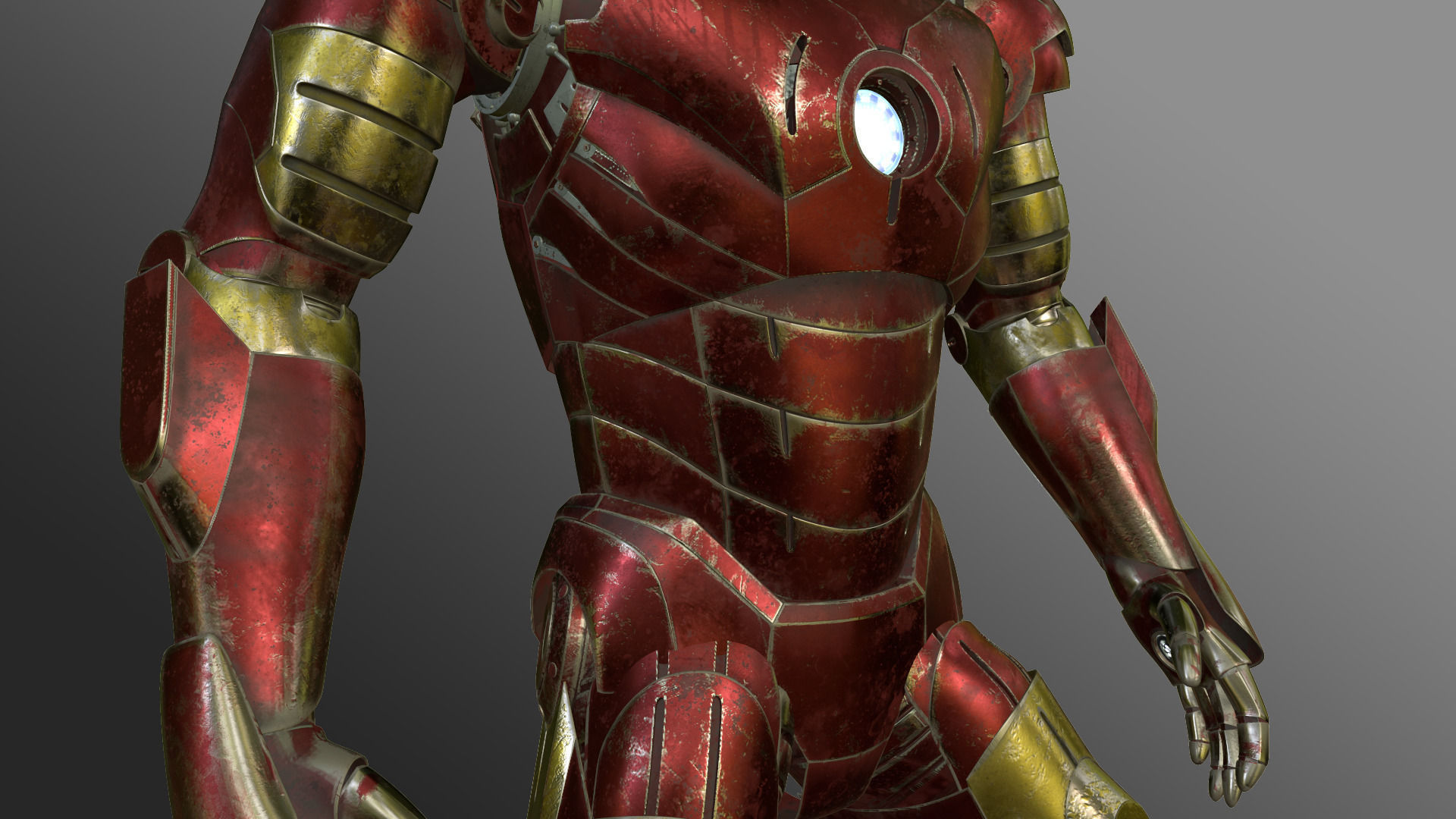 Iron man 3D model_1