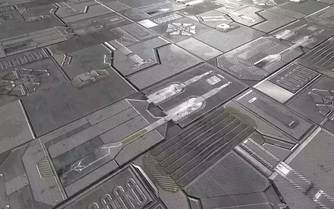 sci fi wall - pbr Texture