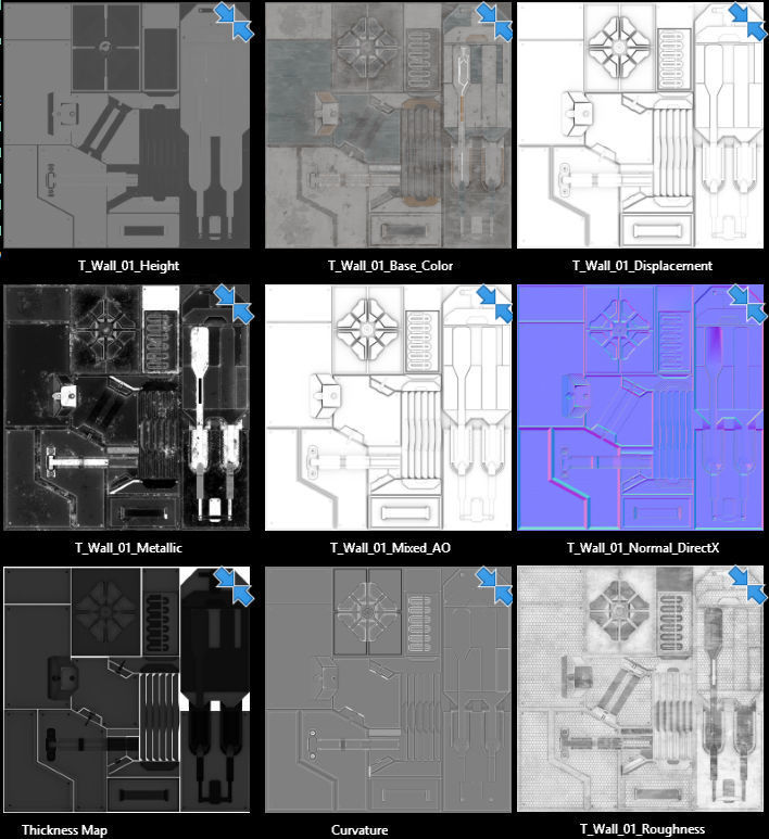 sci fi wall - pbr Texture_1