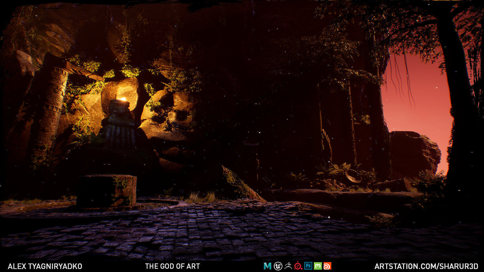 Sharurs The God of Art Unreal Engine Low-poly 3D model_5