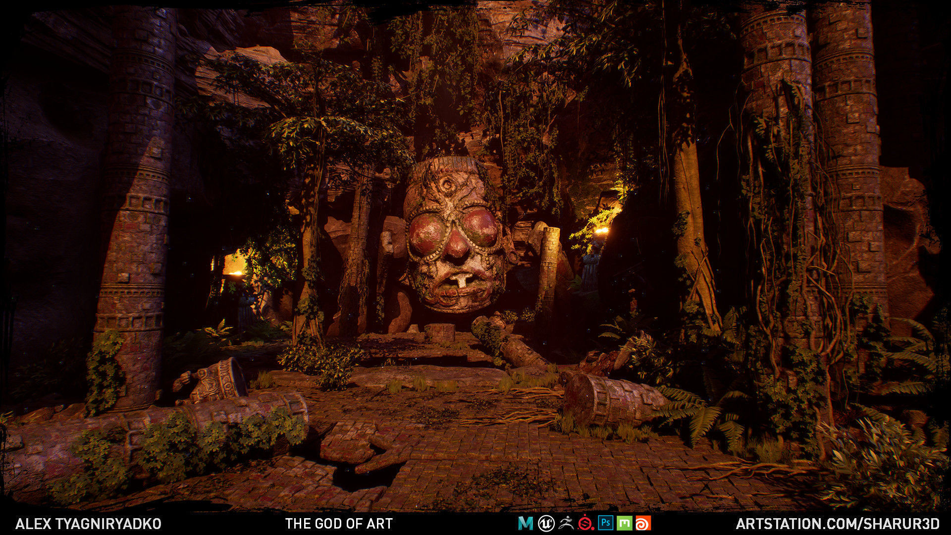 Sharurs The God of Art Unreal Engine Low-poly 3D model_2