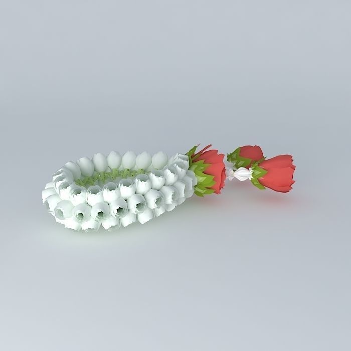 Puang Ma lai Dok Ma li Jasmine Garland Free 3D model_2