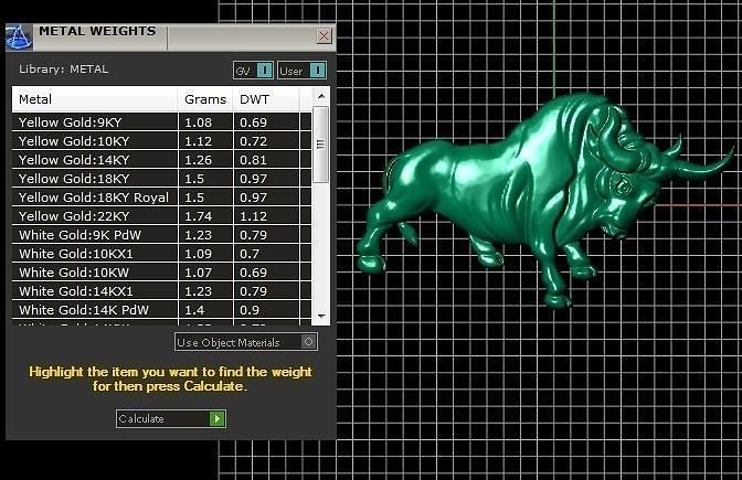 cows 3d bull in gold 3D print model