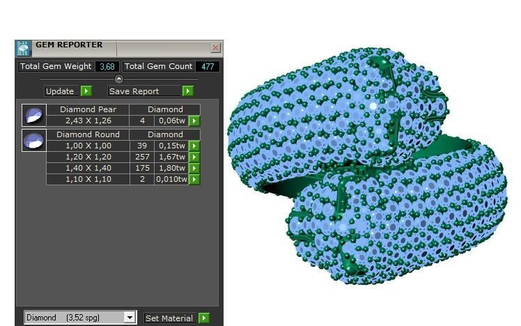 diamond Ring model 3D print model_3