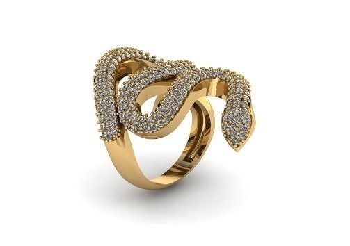  jewelry snake Ring 3d  3D print model