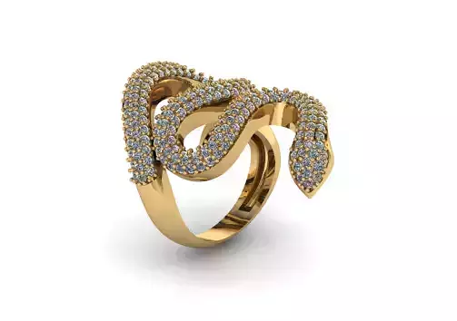  jewelry snake Ring 3d 