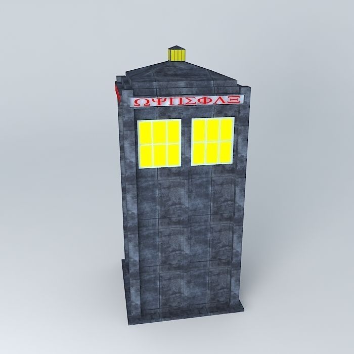 The Quantus Destroyer Class Battle TARDIS Free 3D model_2