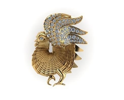jewelry chicken  3D print model