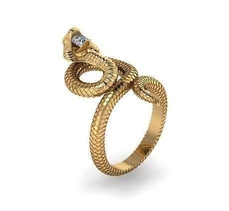 snake jewelry 3D print model