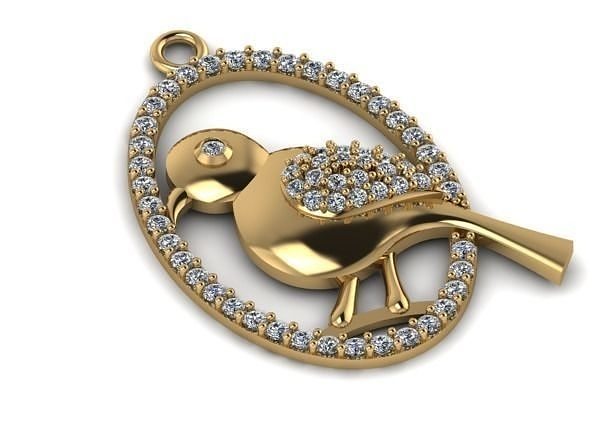 the bird jewelry 3D print model