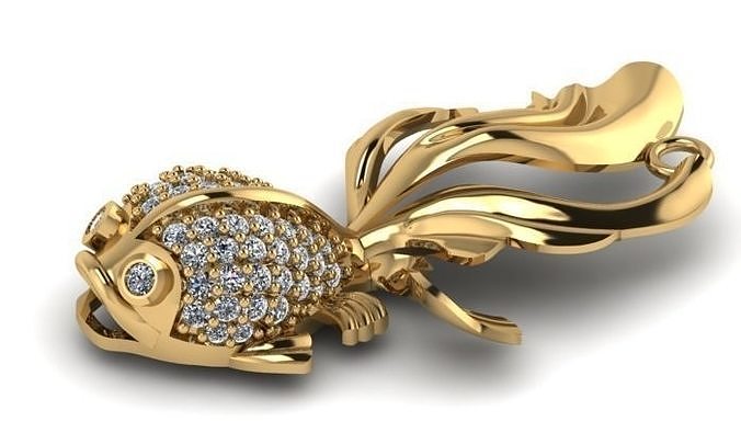 fish jewelry 3D print model