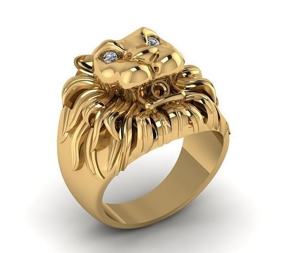 lion jewelry 3D print model