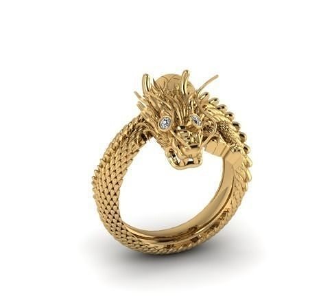 dragon Ring 2 3D print model