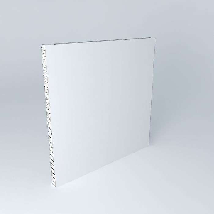 1m polycarbonate panel Free 3D model_3