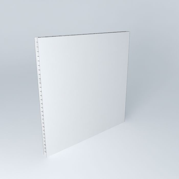 1m polycarbonate panel Free 3D model_4