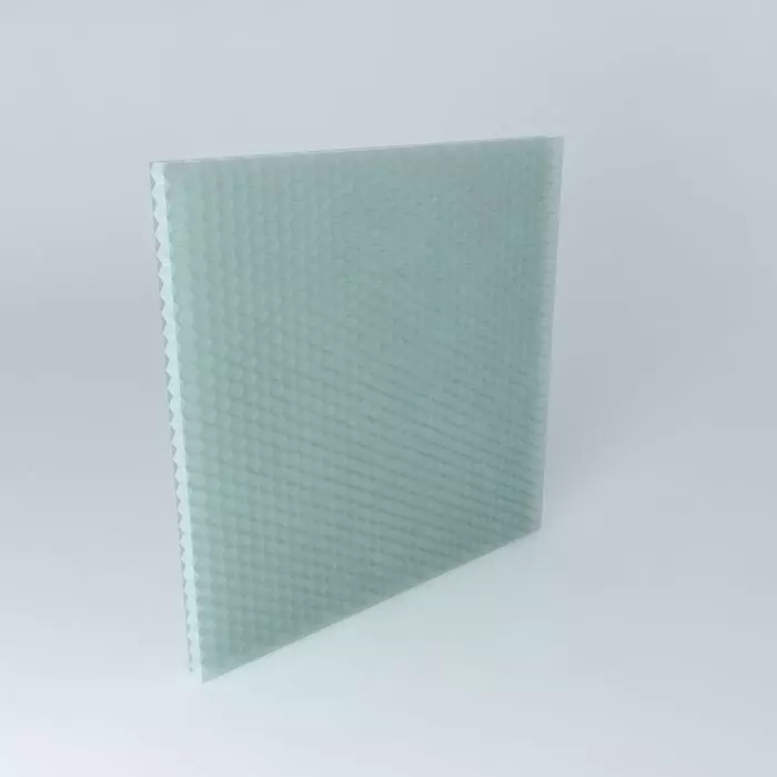 1m polycarbonate panel Free 3D model_0