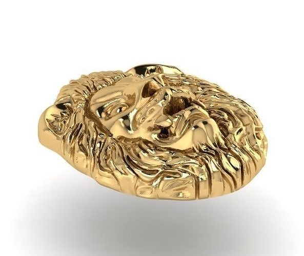 lion gold 3D print model