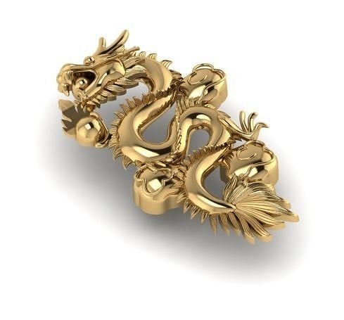 dragon gold 3D print model