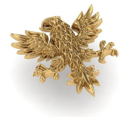 Eagle jewelry logo 3D print model