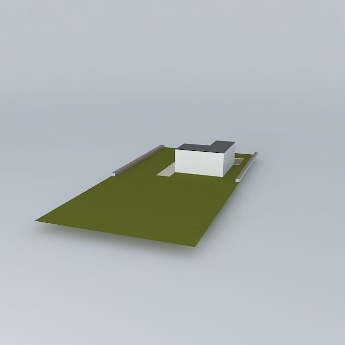 Modern house Free 3D model_1