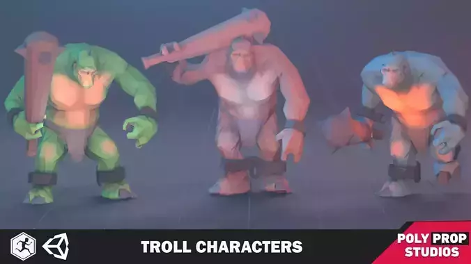 Troll  Character Low-poly 3D model