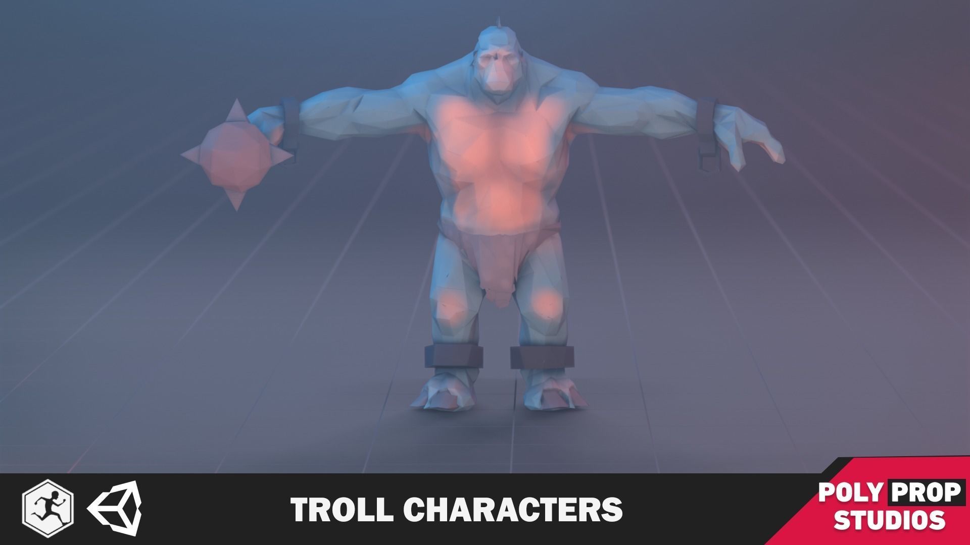 Troll  Character Low-poly 3D model_1