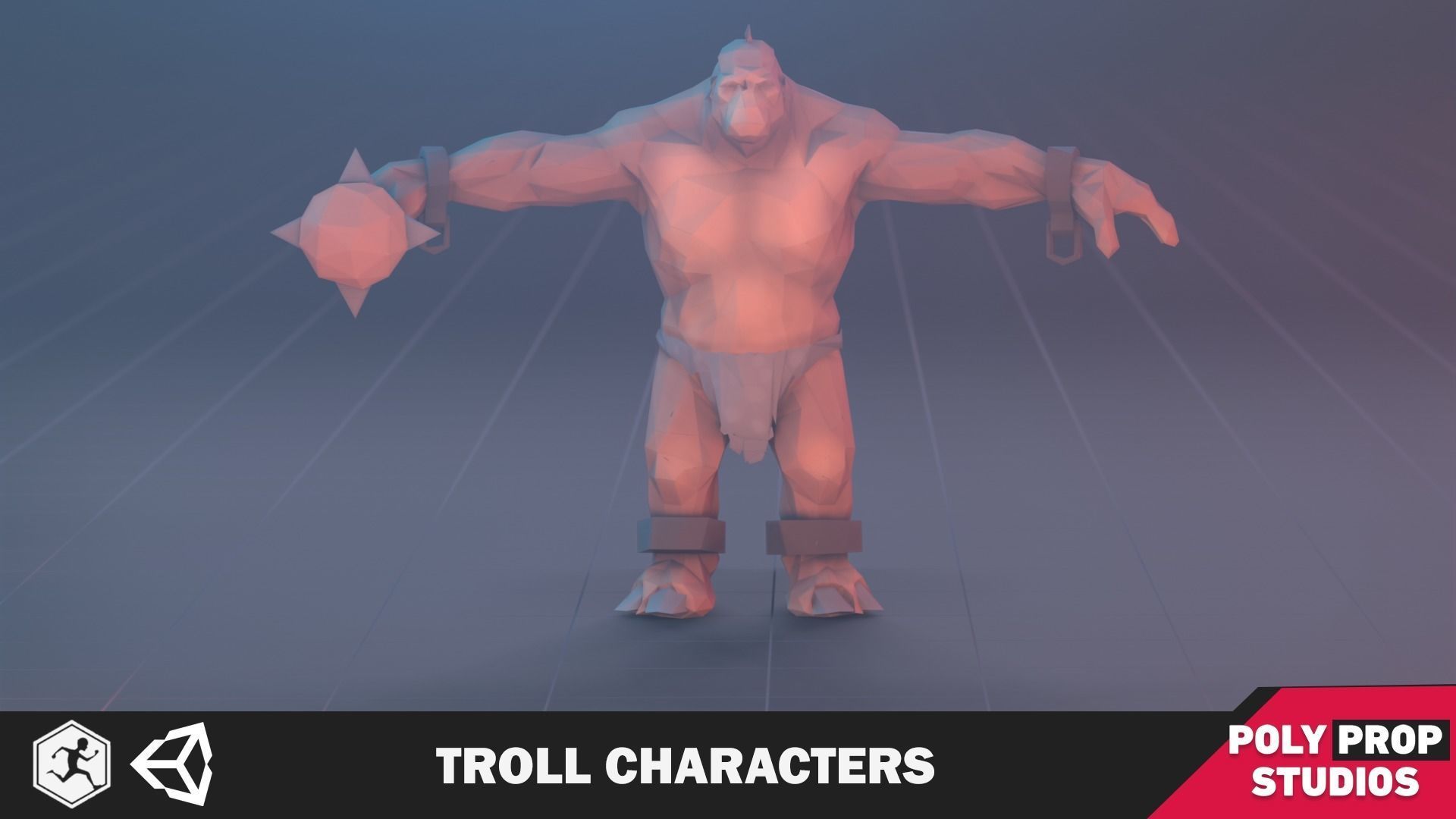 Troll  Character Low-poly 3D model_2
