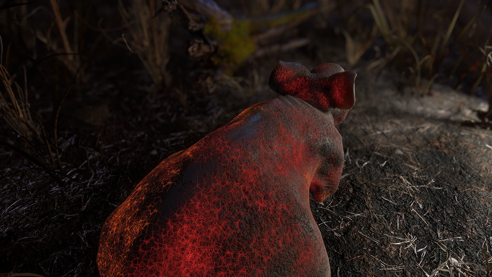 Fanged Mutant Rat Low-poly 3D model_18