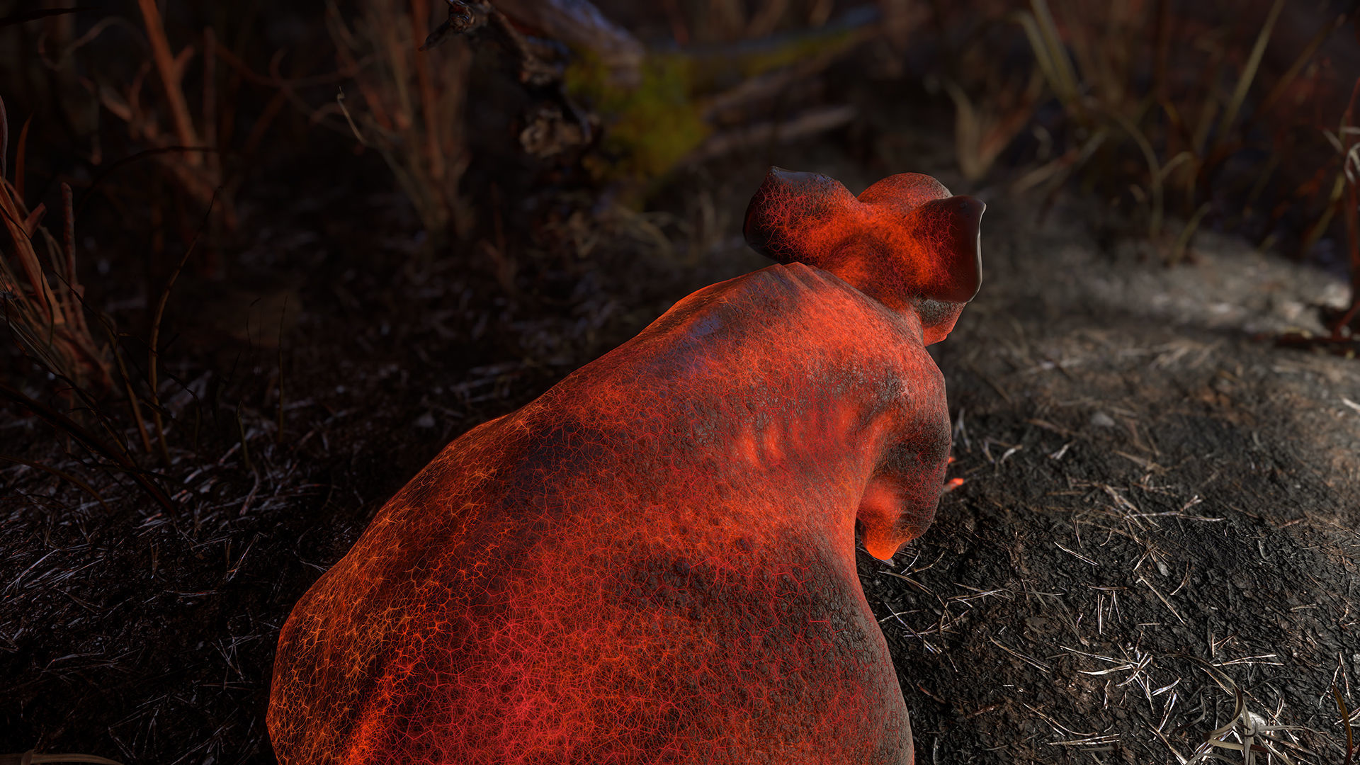 Fanged Mutant Rat Low-poly 3D model_19