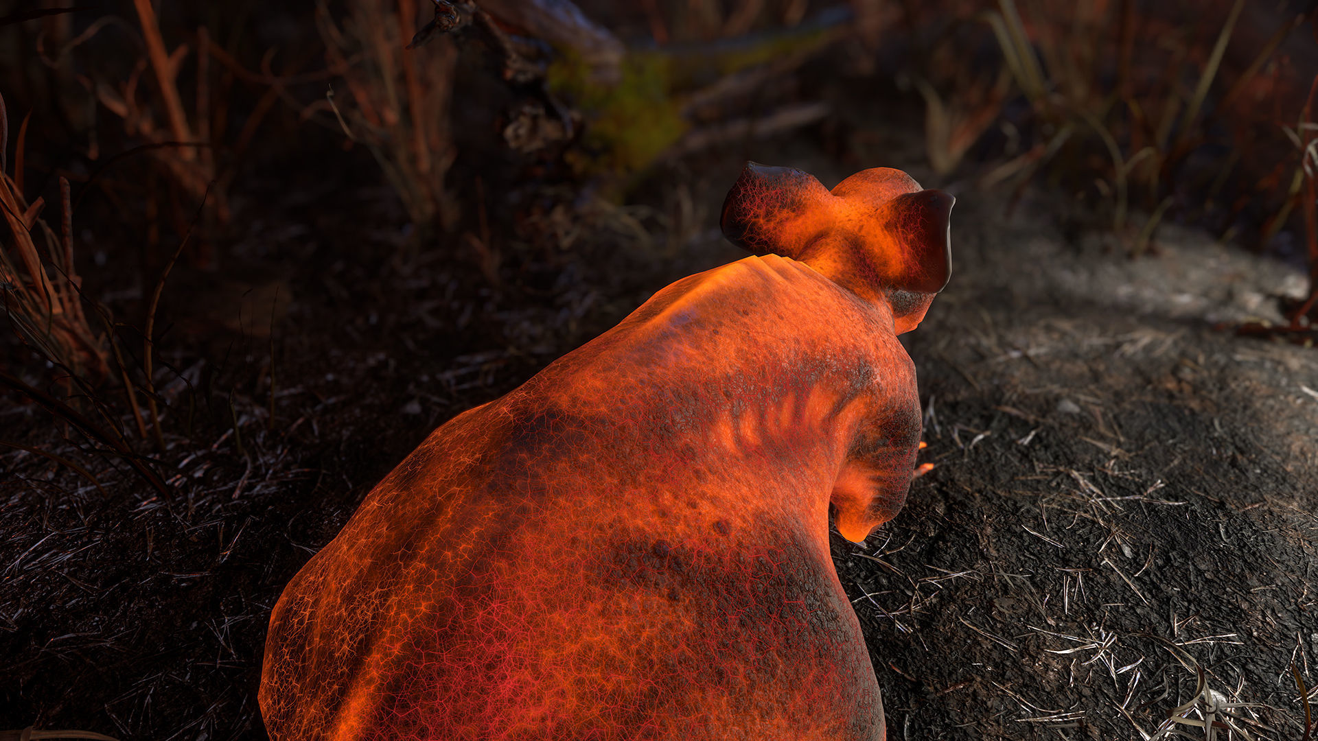 Fanged Mutant Rat Low-poly 3D model_20