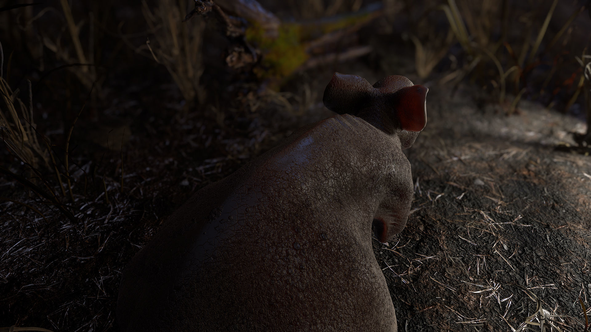 Fanged Mutant Rat Low-poly 3D model_17