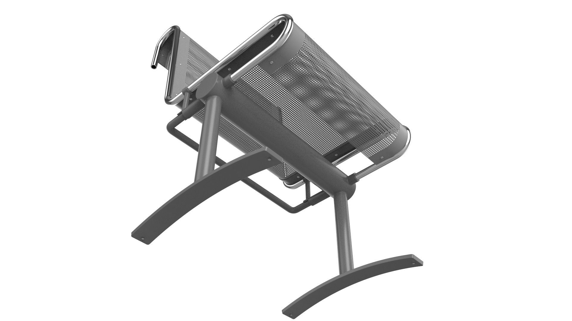 Waiting Room Chair 1 Seat 3D model_9