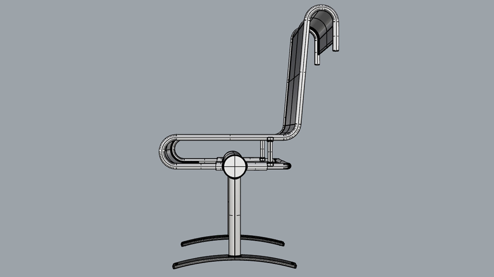 Waiting Room Chair 1 Seat 3D model_19